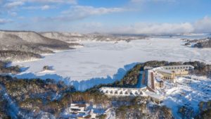 Mint Tours Japan Snowboard Tour Aizu Freeride Tour Lake Resort